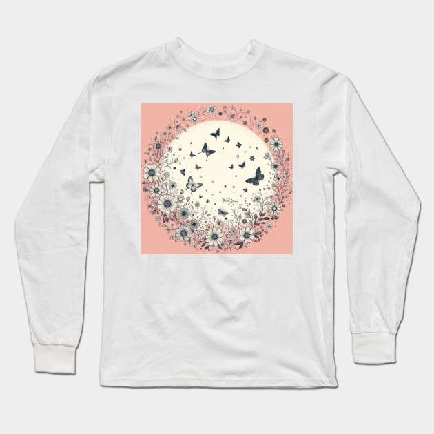 Papillons Long Sleeve T-Shirt by YuYu